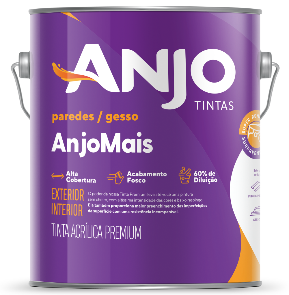 Pintura Acrílica Premium Anjo Mais