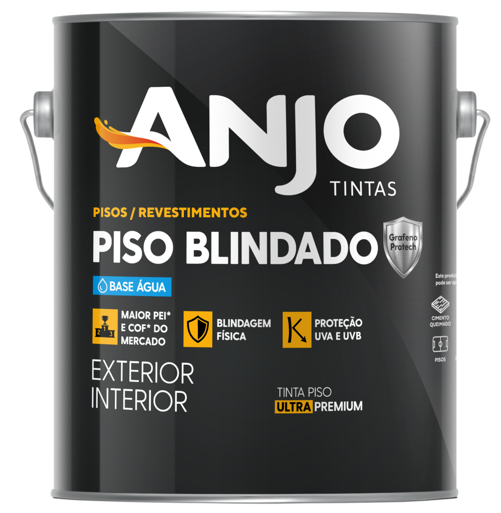 Piso Blindado Base Agua Grafeno Protech